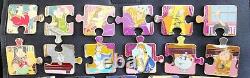 Disney Pin Beauty And The Beast Character Connection Puzzle Piece Set