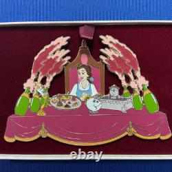 Disney Pin DLP Beauty & The Beast Belle Lumiere Cogsworth Mrs Potts Be Our Guest