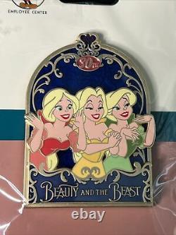 Disney Pin Dec Cast Member Exclusive Le 250 Beauty And Beast 30th Bimbettes