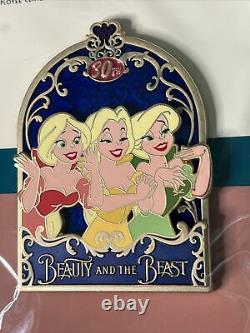 Disney Pin Dec Cast Member Exclusive Le 250 Beauty And Beast 30th Bimbettes