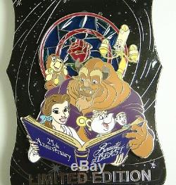 Disney Pin WDI Beauty and the Beast 25th Anniversary Blue Book LE 250 OC Rare