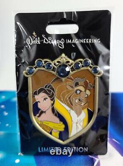 Disney Pin WDI Crest Couples Beauty & the Beast LE 250