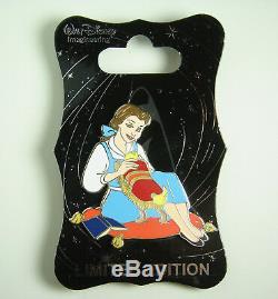 Disney Pin WDI D23 Heroines and Dogs Belle & Sultan LE 250 OC Beauty and Beast