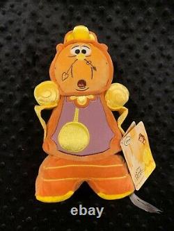 Disney Plush Beauty and the Beast Belle Lumiere Cogsworth Mrs Potts Chip New