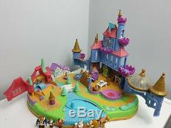 Disney Polly Pocket Beauty And The Beast Castle Playset Figures Vintage