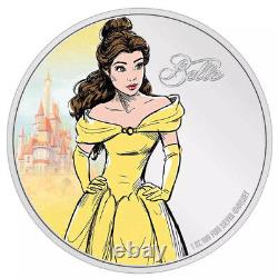 Disney Princess Belle Beauty Beast 1oz Silver Coin NGC 70 FR 2024 Niue