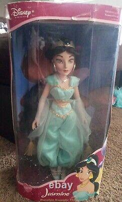 Disney Princess JASMINE Porcelain Keepsake 14 Doll BRASS KEY 2003 #1015 RARE