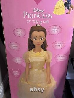 Disney Princess Talking Belle My Size Doll 3 Feet Tall. Beauty & The Beast Rare
