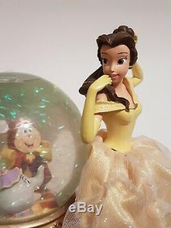 Disney Rare Beauty And The Beast Snow Globe