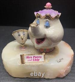 Disney Ron Lee Beauty And The Beast MRS. POTTS And CHIP Figurine Statue