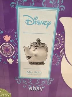 Disney Scentsy Beauty & The Beast Mrs Potts & Chip Warmer Set NIB + Wax Bar