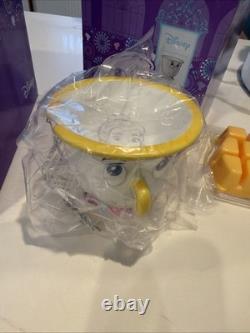 Disney Scentsy Beauty & The Beast Mrs Potts & Chip Warmer Set NIB + Wax Bar