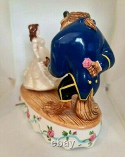 Disney Schmid ceramic Music Box Beauty and the Beast plays title song