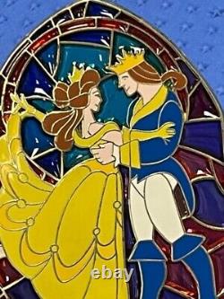 Disney Shopping Beauty & The Beast Stained Glass LE 100 Pin