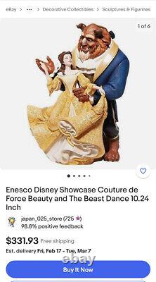 Disney Showcase Beauty & The Beast Figurine Belle & Beast Dancing Coture De Forc