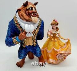 Disney Showcase Beauty and the Beast Figurines Lot of 2 Belle and Prince in Box