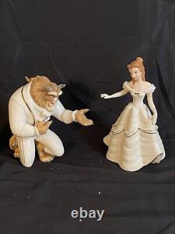 Disney Showcase Collection Lenox Beauty & Beast Figurines! Sold As Set