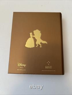 Disney Special Addition 30 Years Anniversary Beauty And The Beast Silver Coin