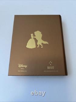 Disney Special Addition 30 Years Anniversary Beauty And The Beast Silver Coin
