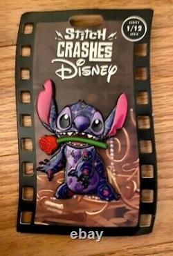 Disney Stitch Crashes Beauty and the Beast Plush and Pin Limited Edition