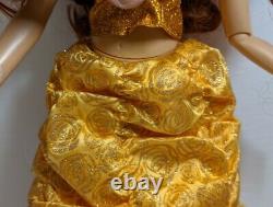 Disney Store 17 Inch Singing Belle Doll Great Condition Beauty and the Beast HTF