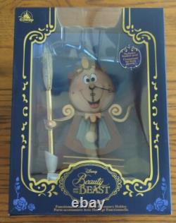Disney Store 2021 Beauty and The Beast Cogsworth Desk Clock wPen G3D