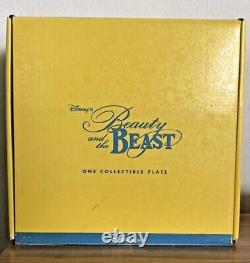 Disney Store 3d Plate Belle Lost In Her Dreams Gaston Beauty And The Beast Box