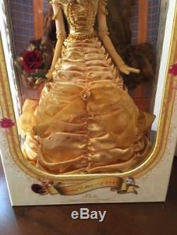 Disney Store BELLE Limited Edition BEAUTY & THE BEAST Deluxe Doll 17 LE 5000 NIB