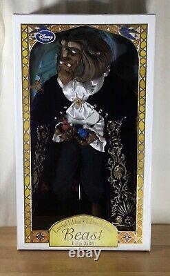 Disney Store Beast Limited Edition 3500 Doll Beauty and the Beast 17 inch NIB