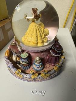 Disney Store Beauty And The Beast Be Our Guest Musical Snow Globe
