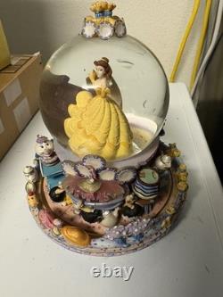 Disney Store Beauty And The Beast Be Our Guest Musical Snow Globe