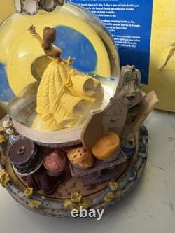 Disney Store Beauty And The Beast Be Our Guest Musical Snow Globe