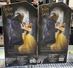 Disney Store Beauty And The Beast Live Action Set Of 2 Dolls Film Collection Nib