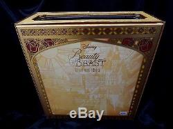 Disney Store Beauty And The Beast Platinum Doll Set LE Of 500 COA #77 NEW! 2016