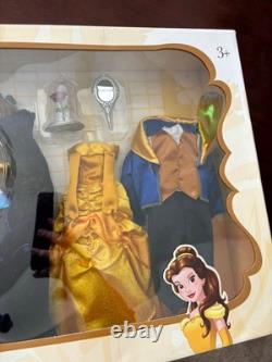 Disney Store Beauty And the Beast Belle Gaston Deluxe Classic Doll Set Philippe
