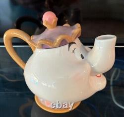 Disney Store Beauty & The Beast 10th Anniversary Limited Edition Tea Set Rare
