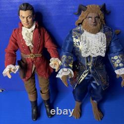Disney Store Beauty & The Beast Live Action Movie Doll Lot Of 5 Belle Gaston