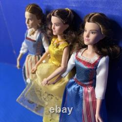 Disney Store Beauty & The Beast Live Action Movie Doll Lot Of 5 Belle Gaston