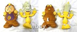 Disney Store Beauty & The Beast Stuffed Plush Lot 10 Phillipe Lumiere Potts RARE