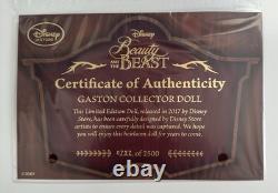 Disney Store Beauty and the Beast 17 Gaston Limited Edition Doll 1 of 2500 NIB
