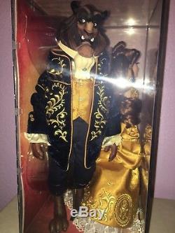 Disney Store Beauty and the Beast Limited Edition Collector Doll NIB Belle/Beast