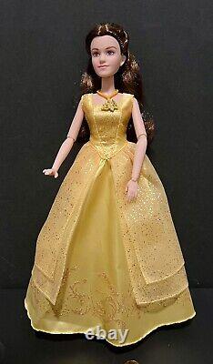 Disney Store Beauty and the Beast Live Action Beast Doll And Belle Doll Set