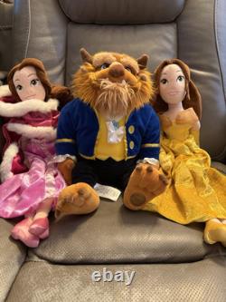 Disney Store Beauty and the Beast plush Set (lot of 8)