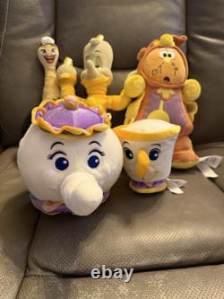 Disney Store Beauty and the Beast plush Set (lot of 8)