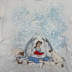 Disney Store Beauty & the Beast Belle T-Shirt Single Stitch Vintage 1990s Large
