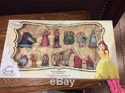Disney Store Beauty & the Beast Deluxe Sketchbook Ornament Set Limited Edition