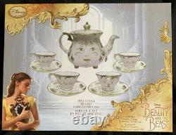Disney Store Beauty & the Beast Live Action Fine China Tea Set Limited LE #5