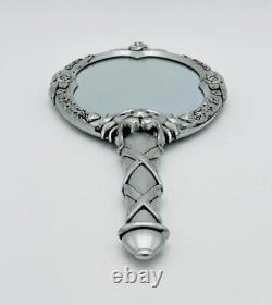 Disney Store Beauty & the Beast Replica Hand Mirror Silver Rose