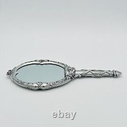 Disney Store Beauty & the Beast Replica Hand Mirror Silver Rose