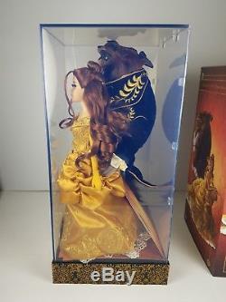 Disney Store Belle Beauty & the Beast Fairytale Designer Dolls with Gift Bag